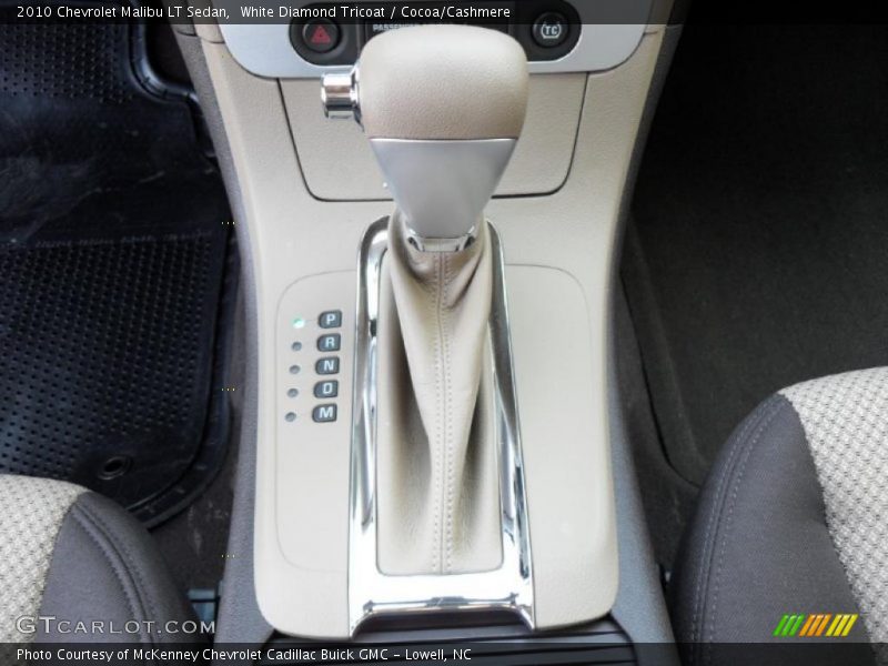 White Diamond Tricoat / Cocoa/Cashmere 2010 Chevrolet Malibu LT Sedan
