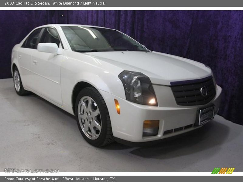 White Diamond / Light Neutral 2003 Cadillac CTS Sedan