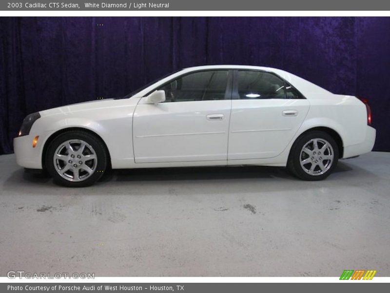 White Diamond / Light Neutral 2003 Cadillac CTS Sedan