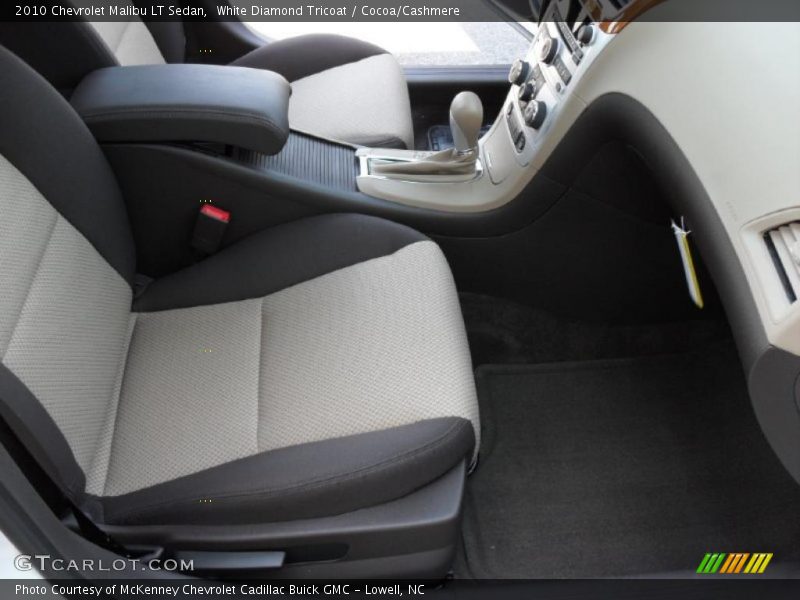 White Diamond Tricoat / Cocoa/Cashmere 2010 Chevrolet Malibu LT Sedan