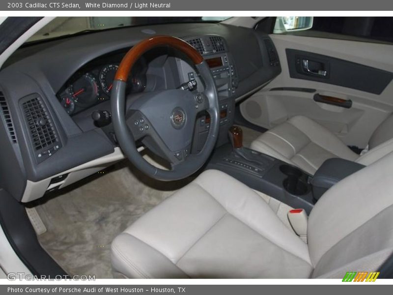 White Diamond / Light Neutral 2003 Cadillac CTS Sedan