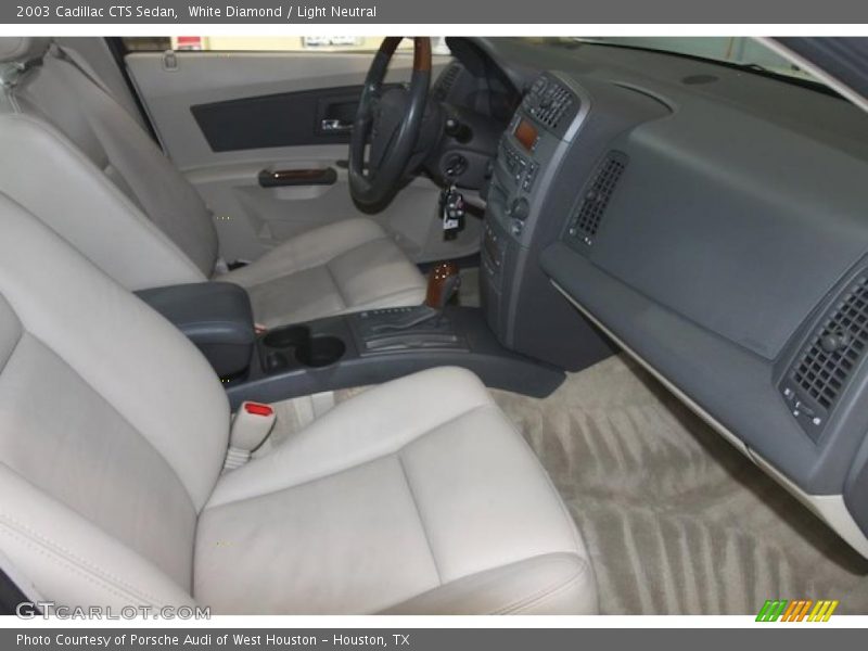 White Diamond / Light Neutral 2003 Cadillac CTS Sedan