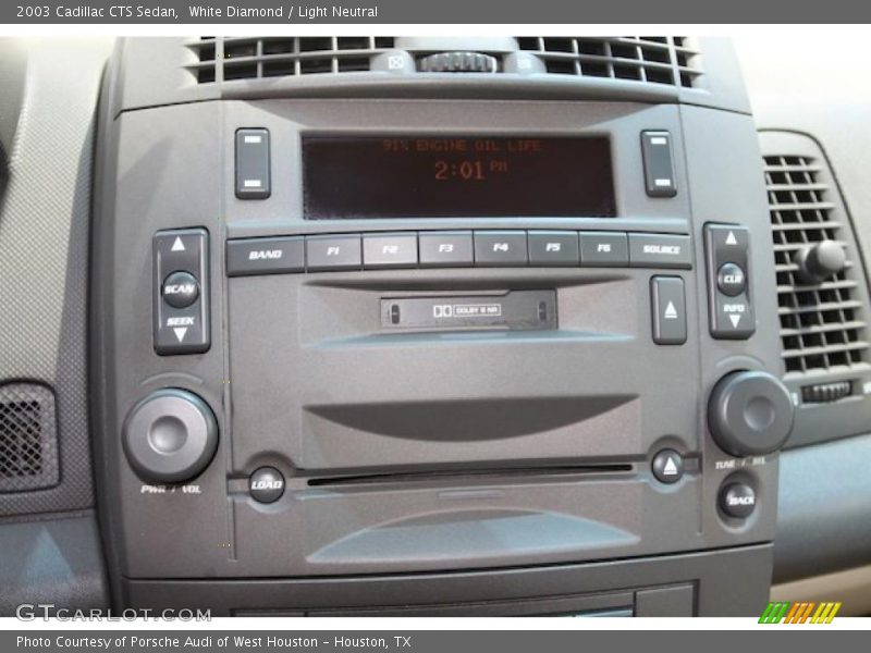 White Diamond / Light Neutral 2003 Cadillac CTS Sedan