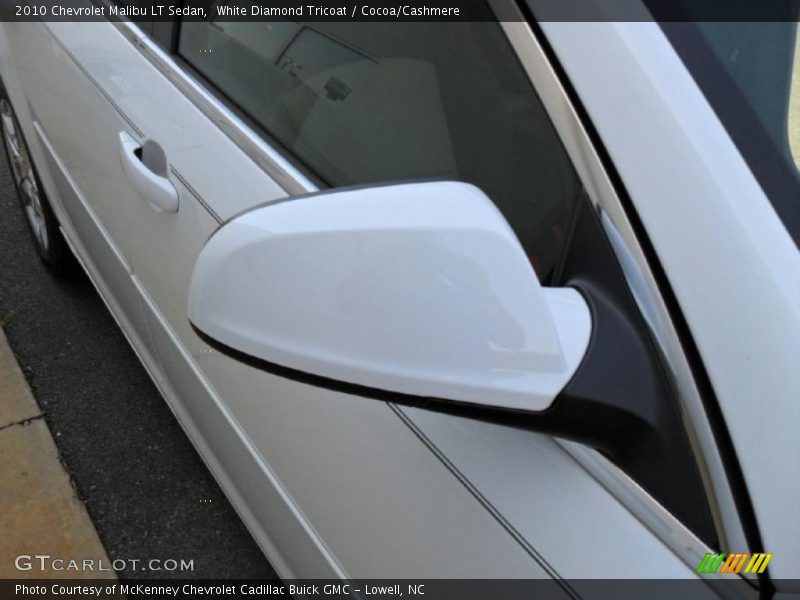 White Diamond Tricoat / Cocoa/Cashmere 2010 Chevrolet Malibu LT Sedan