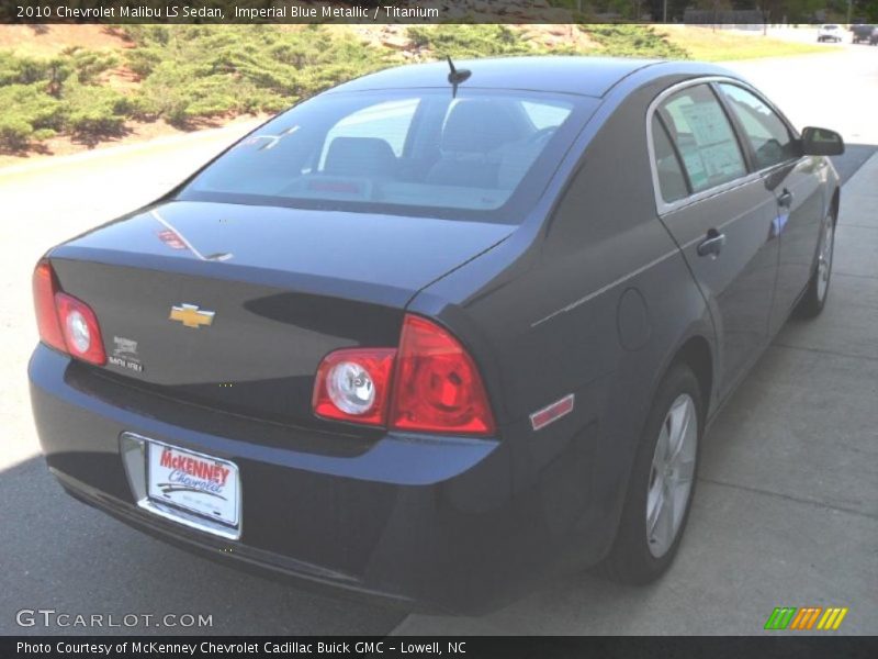 Imperial Blue Metallic / Titanium 2010 Chevrolet Malibu LS Sedan