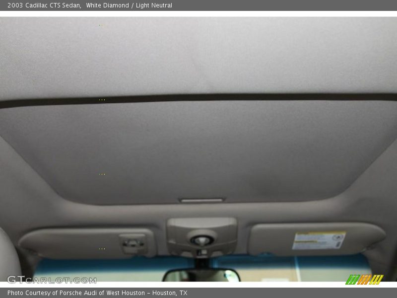 White Diamond / Light Neutral 2003 Cadillac CTS Sedan