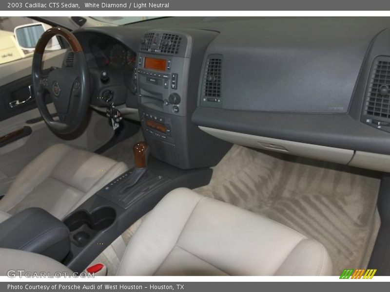 White Diamond / Light Neutral 2003 Cadillac CTS Sedan