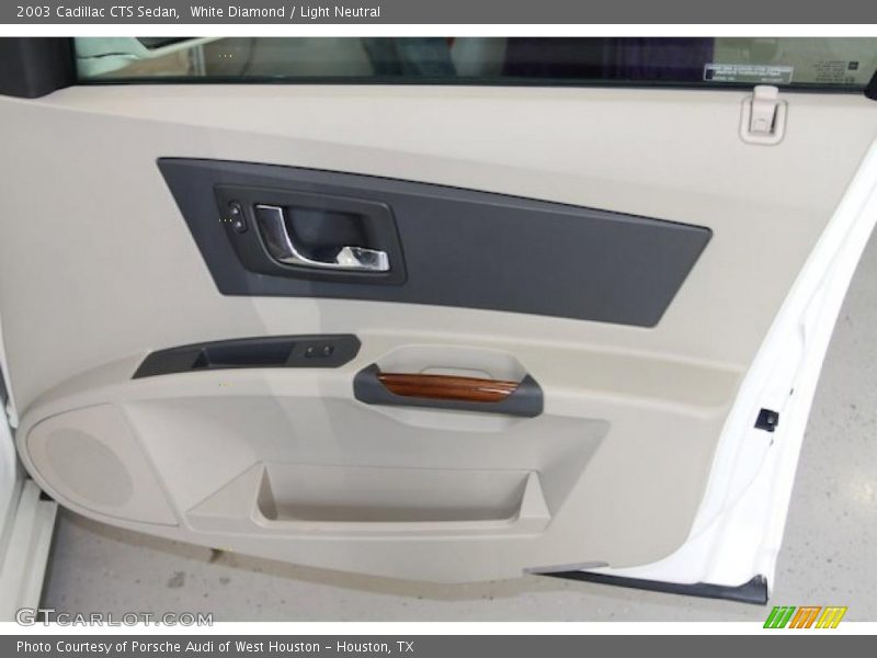 White Diamond / Light Neutral 2003 Cadillac CTS Sedan