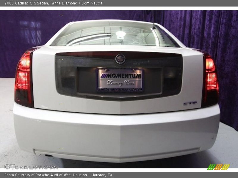 White Diamond / Light Neutral 2003 Cadillac CTS Sedan