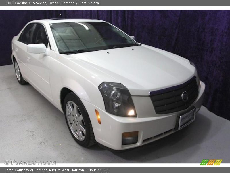 White Diamond / Light Neutral 2003 Cadillac CTS Sedan