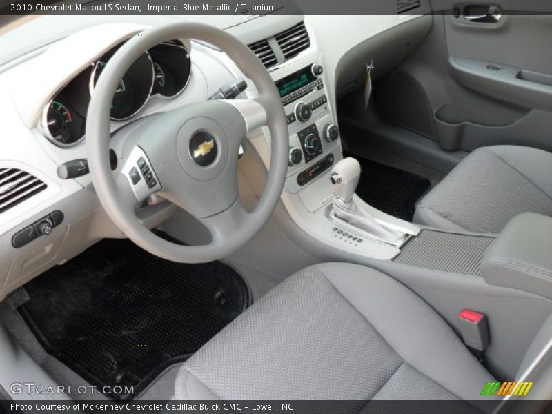 Imperial Blue Metallic / Titanium 2010 Chevrolet Malibu LS Sedan