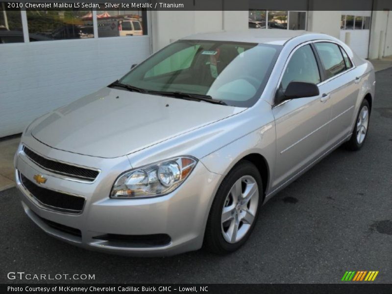 Silver Ice Metallic / Titanium 2010 Chevrolet Malibu LS Sedan