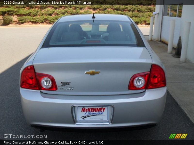 Silver Ice Metallic / Titanium 2010 Chevrolet Malibu LS Sedan