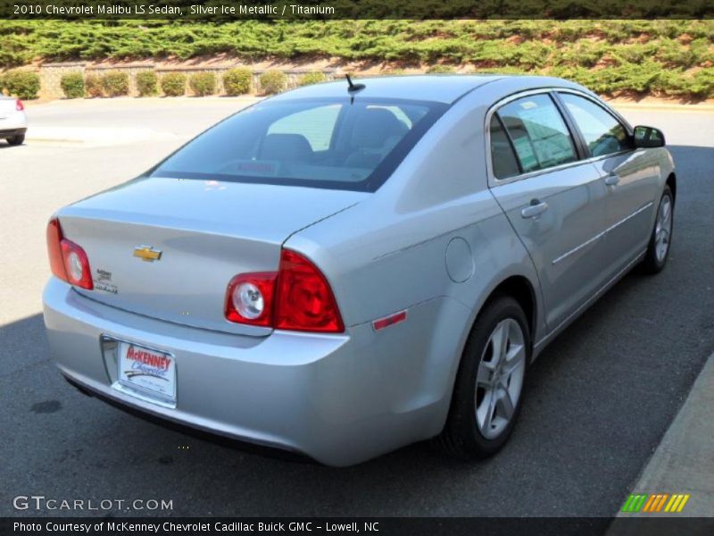 Silver Ice Metallic / Titanium 2010 Chevrolet Malibu LS Sedan