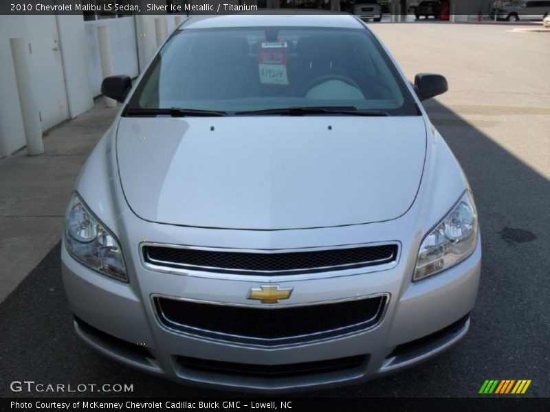 Silver Ice Metallic / Titanium 2010 Chevrolet Malibu LS Sedan