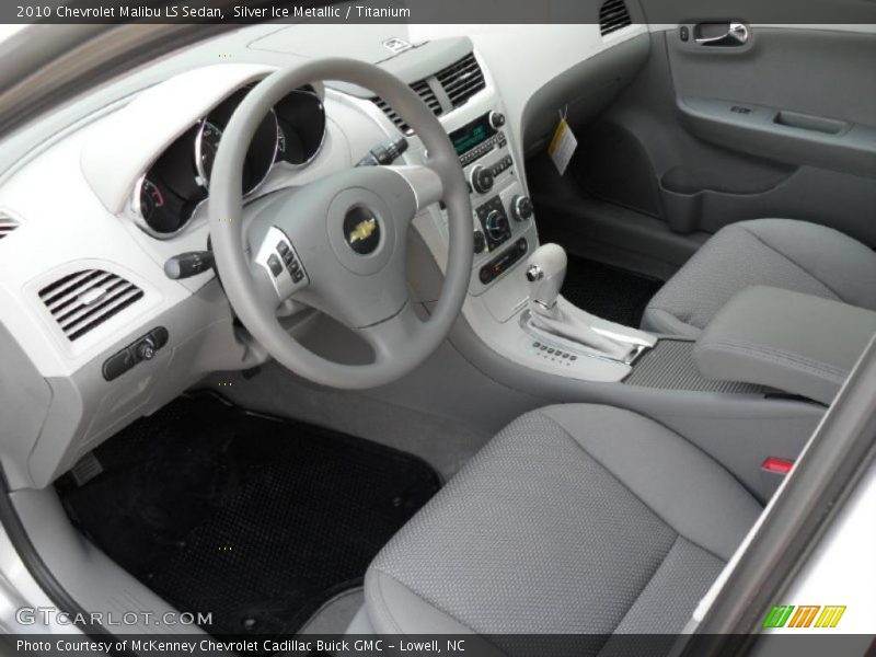 Silver Ice Metallic / Titanium 2010 Chevrolet Malibu LS Sedan