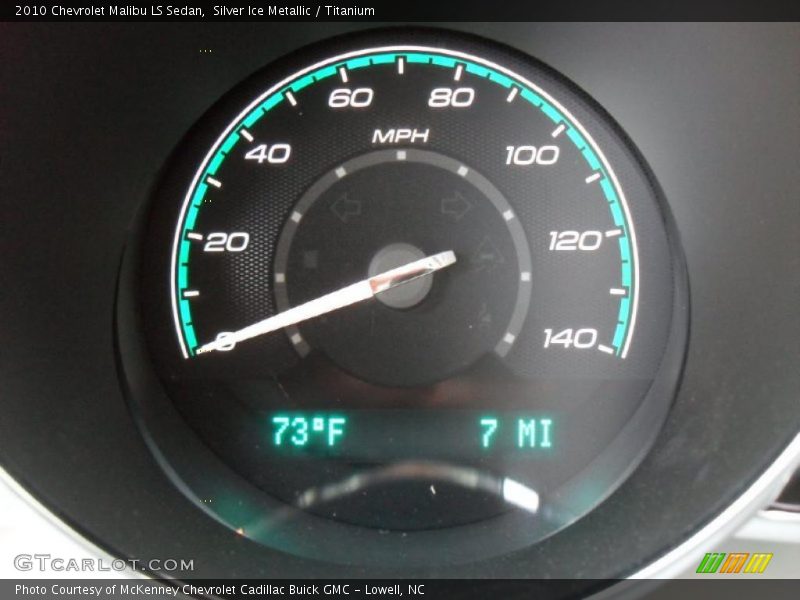 Silver Ice Metallic / Titanium 2010 Chevrolet Malibu LS Sedan