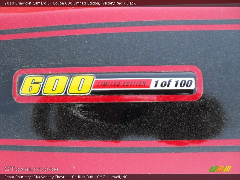 Victory Red / Black 2010 Chevrolet Camaro LT Coupe 600 Limited Edition