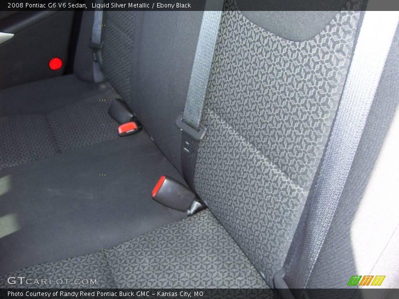 Liquid Silver Metallic / Ebony Black 2008 Pontiac G6 V6 Sedan