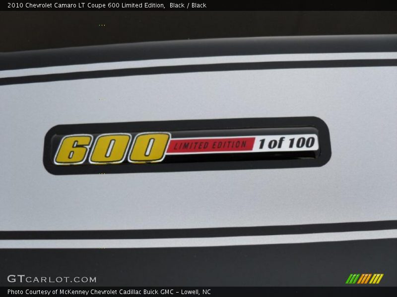 Black / Black 2010 Chevrolet Camaro LT Coupe 600 Limited Edition