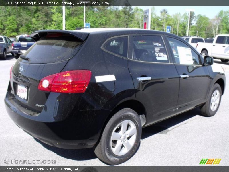 Wicked Black / Gray 2010 Nissan Rogue S 360 Value Package