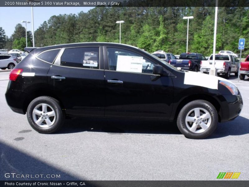 Wicked Black / Gray 2010 Nissan Rogue S 360 Value Package