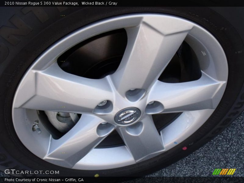 Wicked Black / Gray 2010 Nissan Rogue S 360 Value Package