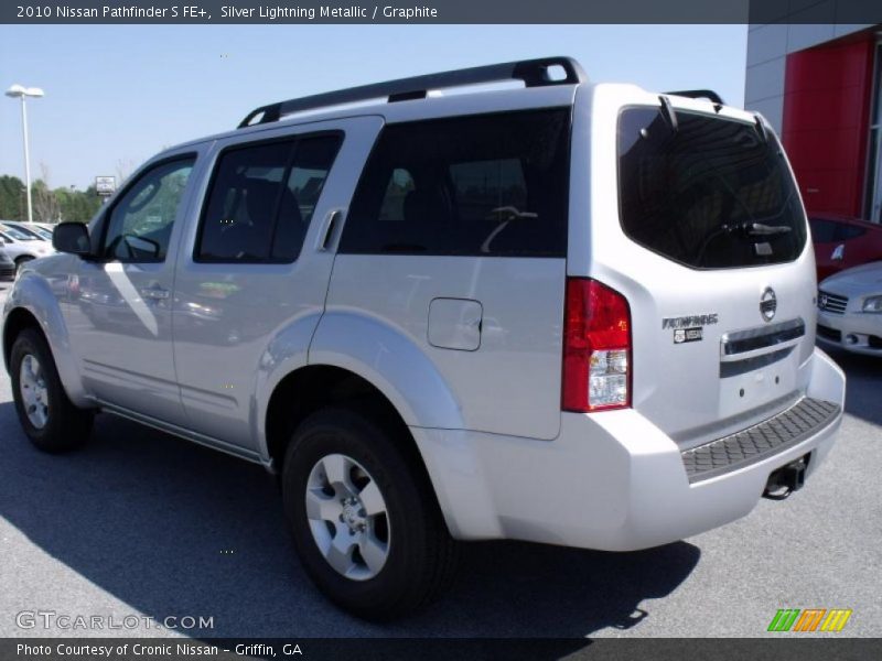 Silver Lightning Metallic / Graphite 2010 Nissan Pathfinder S FE+