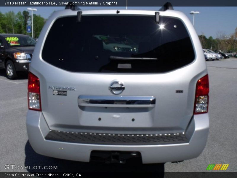Silver Lightning Metallic / Graphite 2010 Nissan Pathfinder S FE+