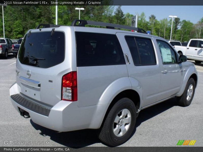 Silver Lightning Metallic / Graphite 2010 Nissan Pathfinder S FE+