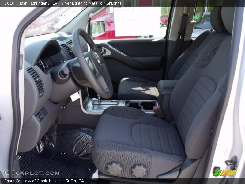 Silver Lightning Metallic / Graphite 2010 Nissan Pathfinder S FE+