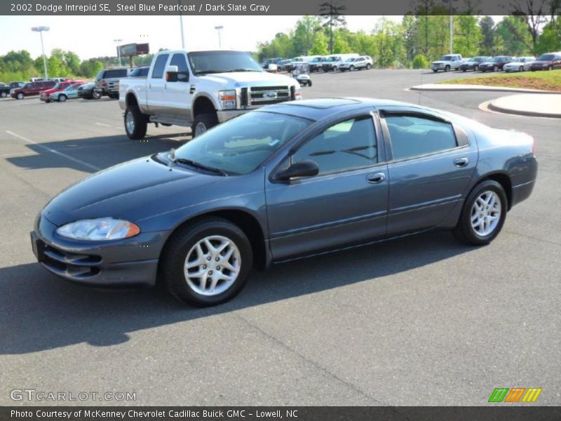 Steel Blue Pearlcoat / Dark Slate Gray 2002 Dodge Intrepid SE