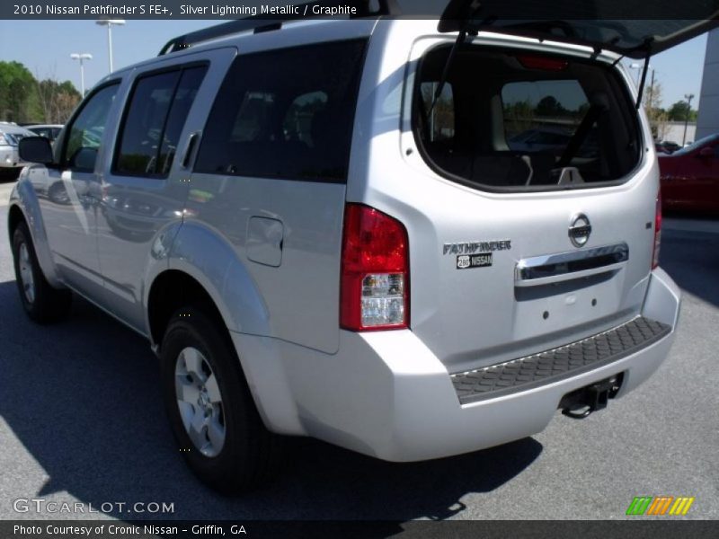 Silver Lightning Metallic / Graphite 2010 Nissan Pathfinder S FE+