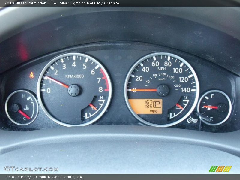 Silver Lightning Metallic / Graphite 2010 Nissan Pathfinder S FE+
