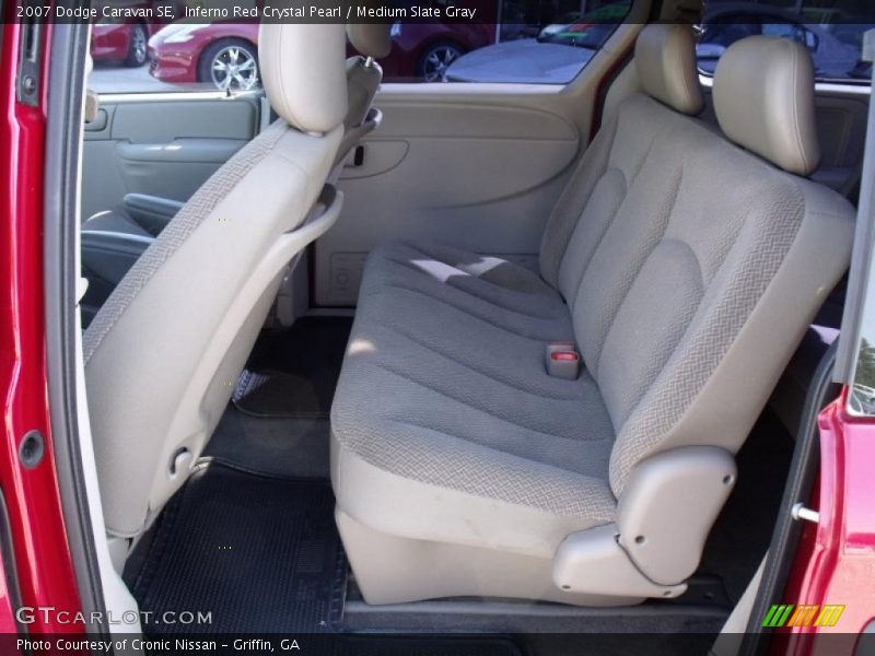 Inferno Red Crystal Pearl / Medium Slate Gray 2007 Dodge Caravan SE