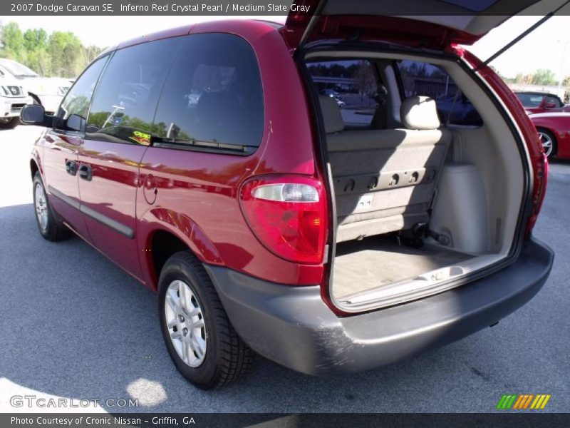 Inferno Red Crystal Pearl / Medium Slate Gray 2007 Dodge Caravan SE