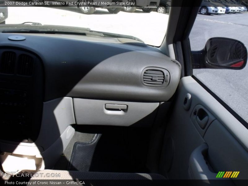 Inferno Red Crystal Pearl / Medium Slate Gray 2007 Dodge Caravan SE