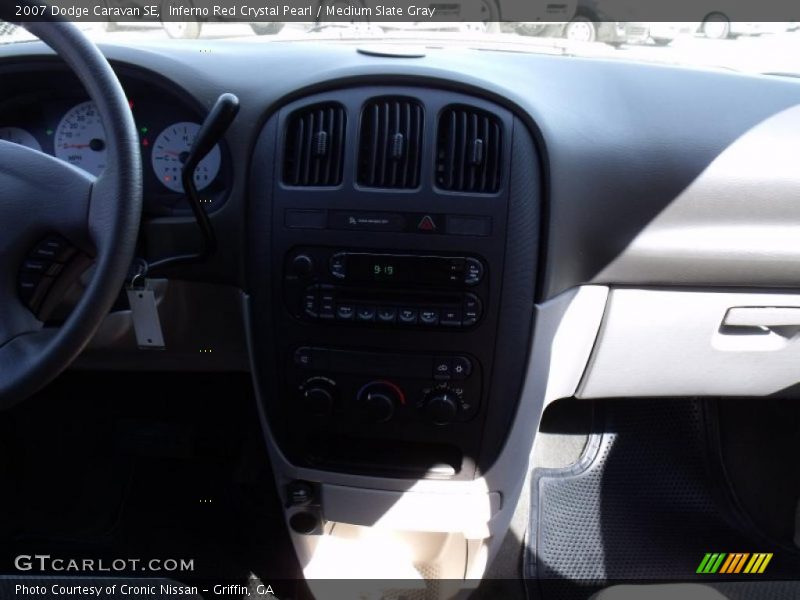 Inferno Red Crystal Pearl / Medium Slate Gray 2007 Dodge Caravan SE