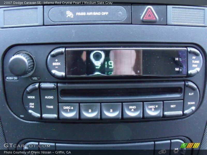 Inferno Red Crystal Pearl / Medium Slate Gray 2007 Dodge Caravan SE