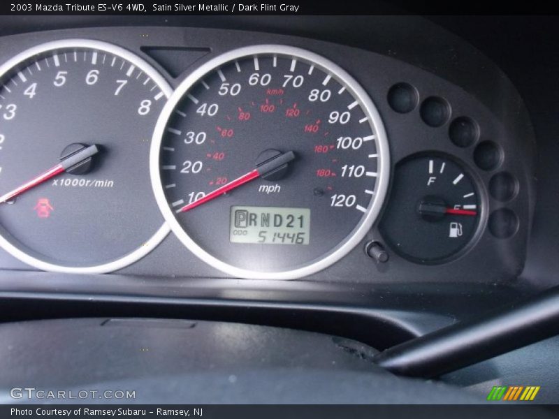 Satin Silver Metallic / Dark Flint Gray 2003 Mazda Tribute ES-V6 4WD