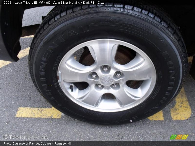 Satin Silver Metallic / Dark Flint Gray 2003 Mazda Tribute ES-V6 4WD