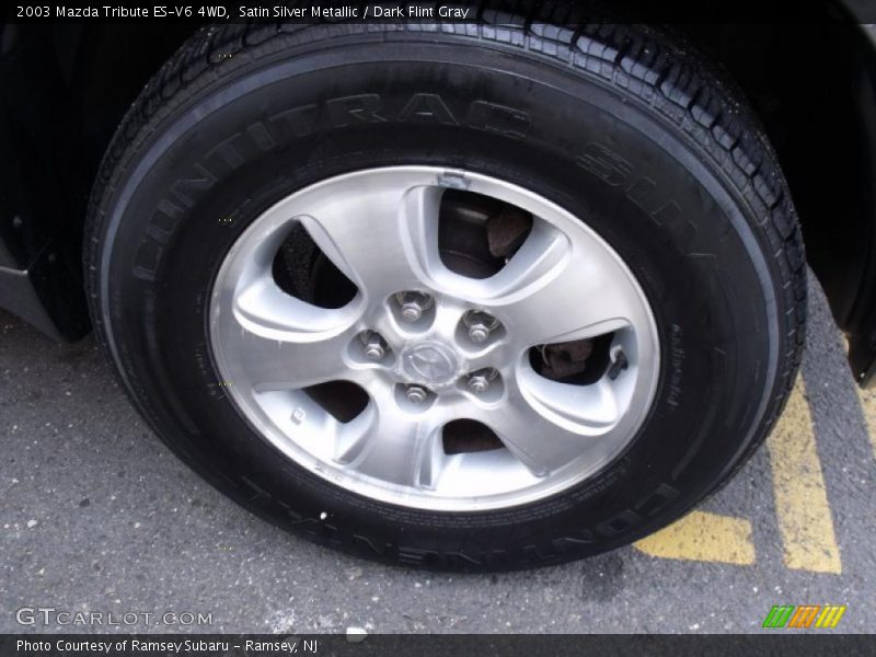 Satin Silver Metallic / Dark Flint Gray 2003 Mazda Tribute ES-V6 4WD