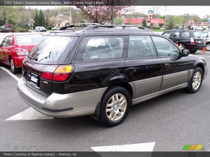 Black Granite Pearl / Black 2002 Subaru Outback Limited Wagon