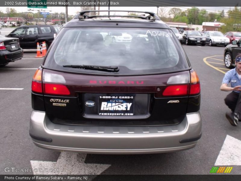 Black Granite Pearl / Black 2002 Subaru Outback Limited Wagon