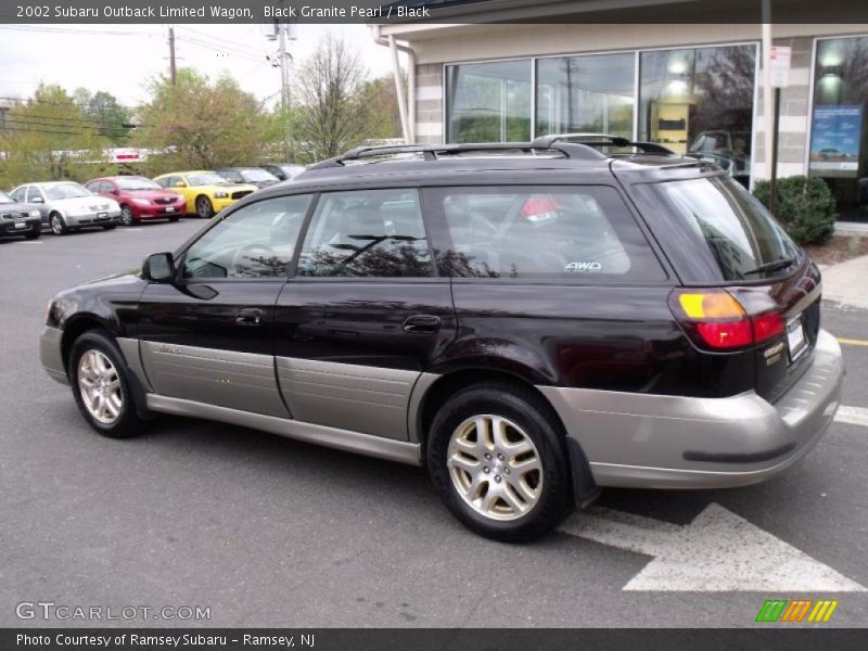 Black Granite Pearl / Black 2002 Subaru Outback Limited Wagon
