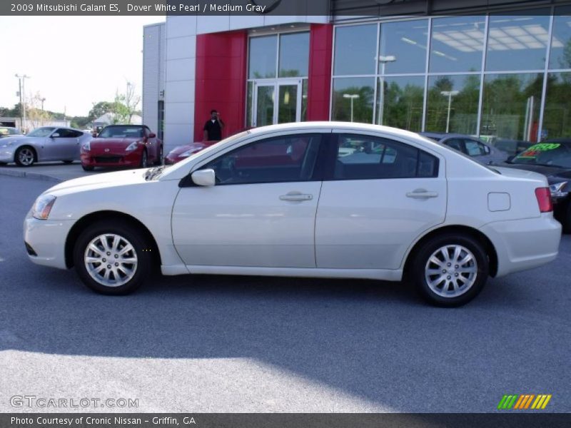 Dover White Pearl / Medium Gray 2009 Mitsubishi Galant ES
