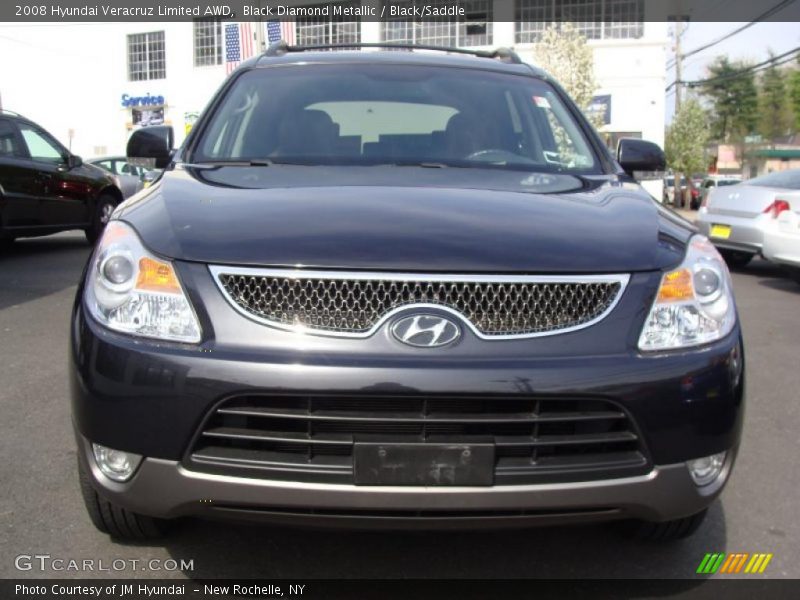 Black Diamond Metallic / Black/Saddle 2008 Hyundai Veracruz Limited AWD
