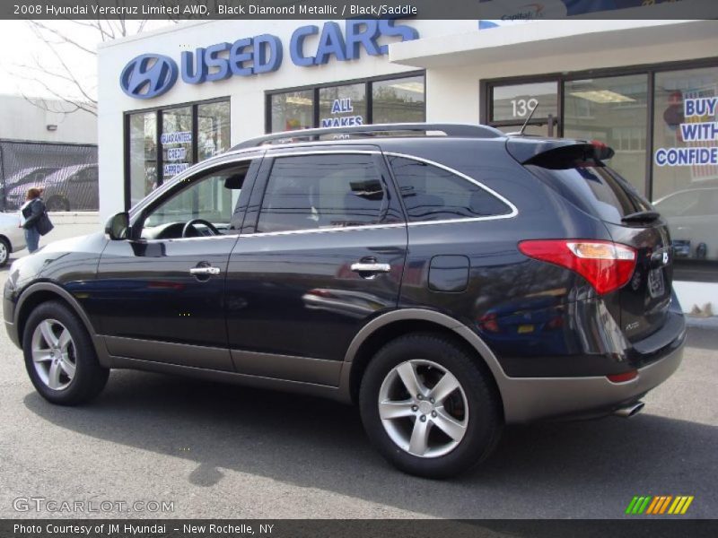 Black Diamond Metallic / Black/Saddle 2008 Hyundai Veracruz Limited AWD