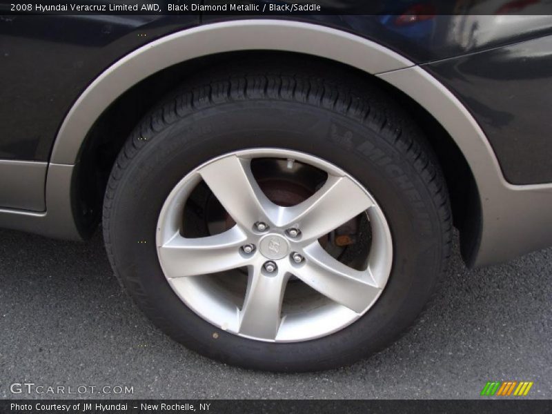 Black Diamond Metallic / Black/Saddle 2008 Hyundai Veracruz Limited AWD
