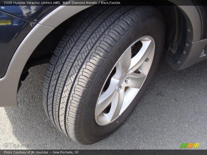 Black Diamond Metallic / Black/Saddle 2008 Hyundai Veracruz Limited AWD